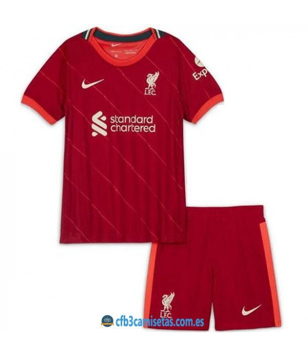 CFB3-Camisetas Liverpool 1a equipación 2021/22 - niÑos