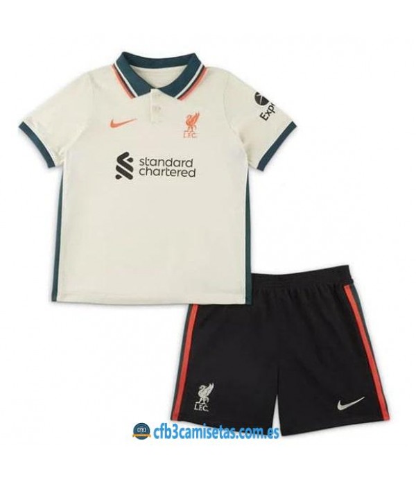 CFB3-Camisetas Liverpool 2a equipación 2021/22 - niÑos
