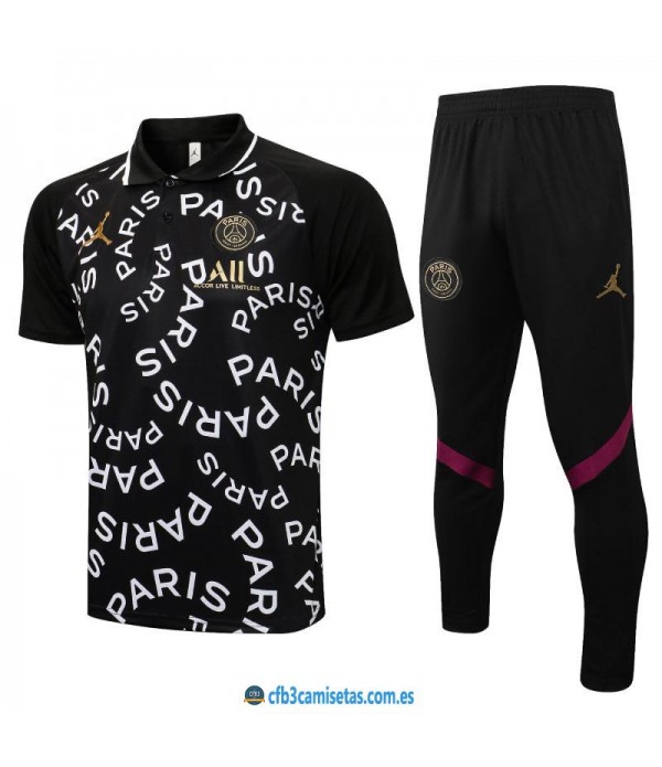 CFB3-Camisetas Polo pantalones psg x jordan 2021/22