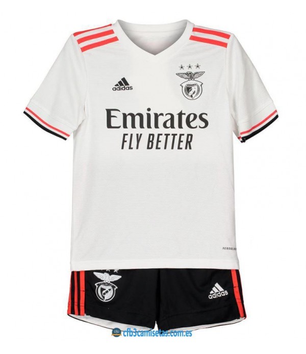 CFB3-Camisetas Benfica 2a equipación 2021/22 - niÑos