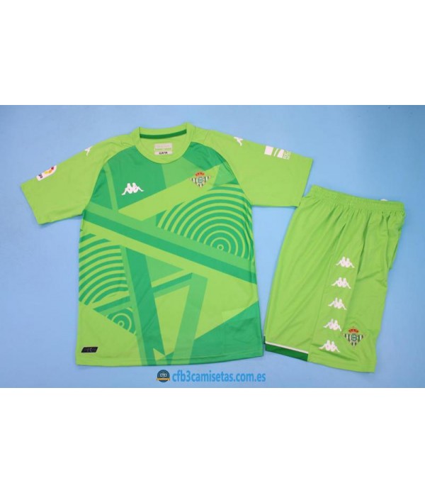 CFB3-Camisetas Betis 1a equipación 2021/22 portero gk - niÑos