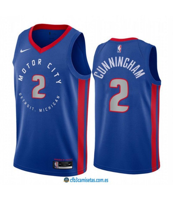 CFB3-Camisetas Cade cunningham detroit pistons 2020/21 - city edition