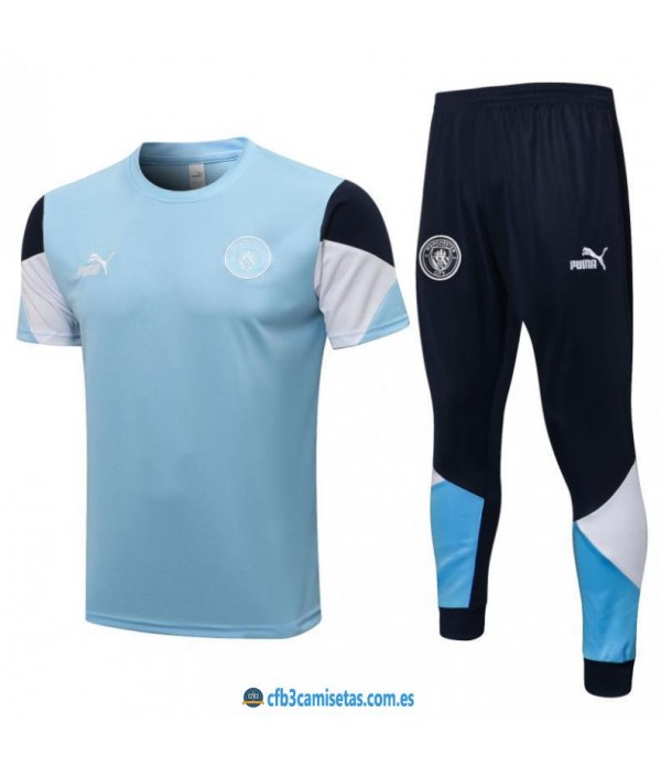 CFB3-Camisetas Camiseta pantalones manchester city 2021/22 azul