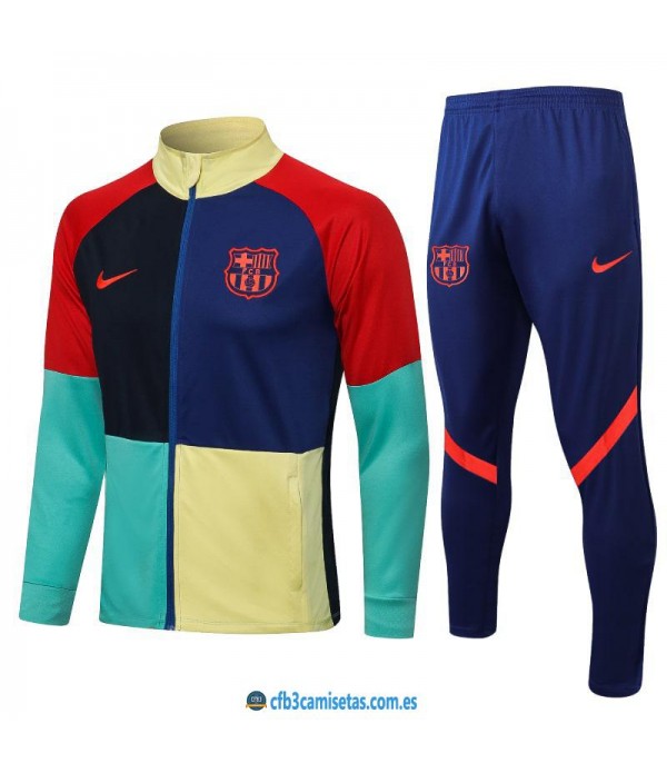 CFB3-Camisetas Chándal fc barcelona 2021/22 color