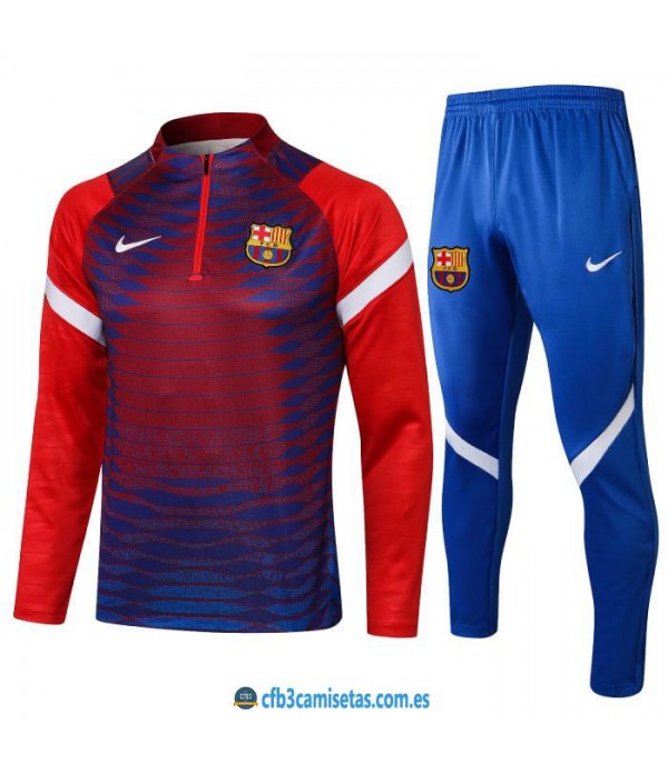 CFB3-Camisetas Chándal fc barcelona 2021/22 red