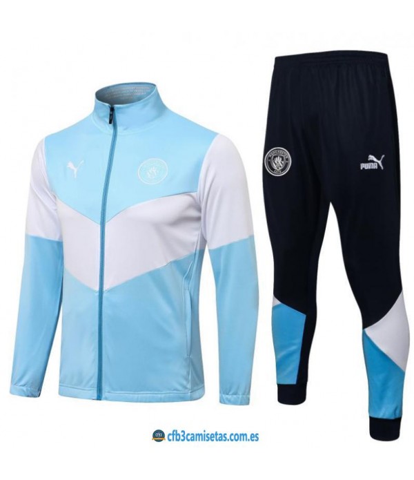 CFB3-Camisetas Chándal manchester city 2021/22 - azul