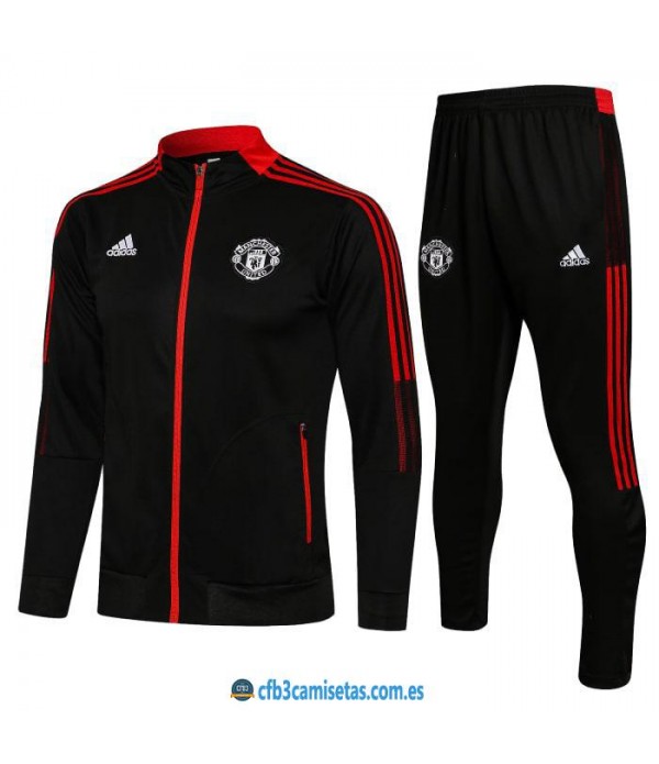 CFB3-Camisetas Chándal manchester united 2021/22 - niÑos