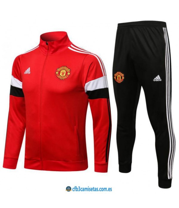 CFB3-Camisetas Chándal manchester united 2021/22 red
