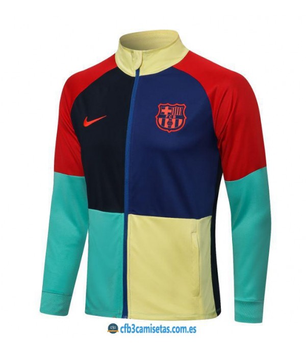 CFB3-Camisetas Chaqueta fc barcelona 2021/22 color