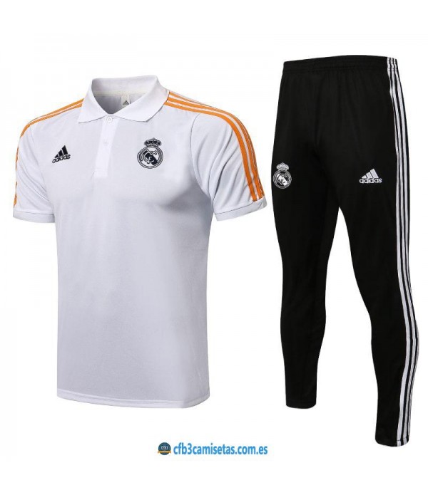 CFB3-Camisetas Polo pantalones real madrid 2021/22