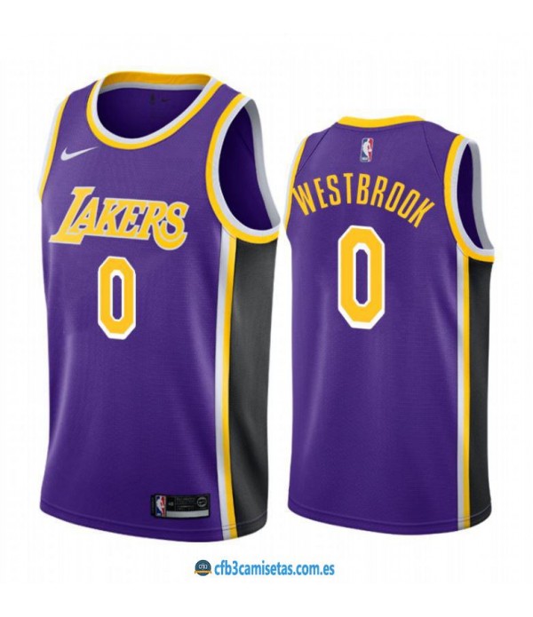 CFB3-Camisetas Russell westrbook los angeles lakers 2020/21 - statement