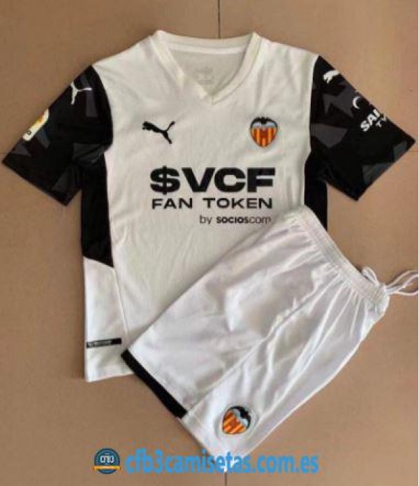 CFB3-Camisetas Valencia 1a equipación 2021/22 - niÑos