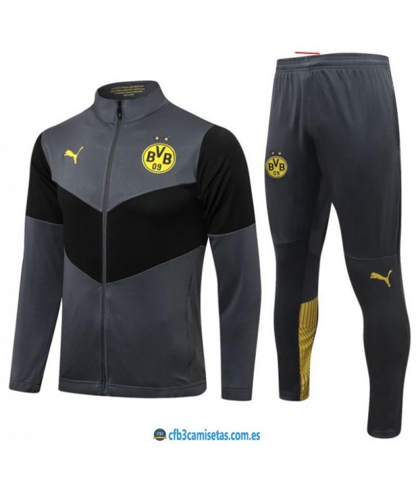 Chándal borussia dortmund 2021/22 gris 2