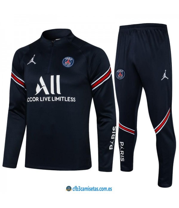 Chándal psg x jordan 2021/22 azul - niÑos