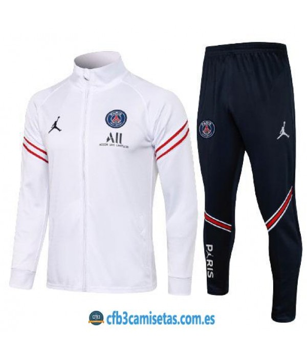 Chándal psg x jordan 2021/22 blanco - niÑos