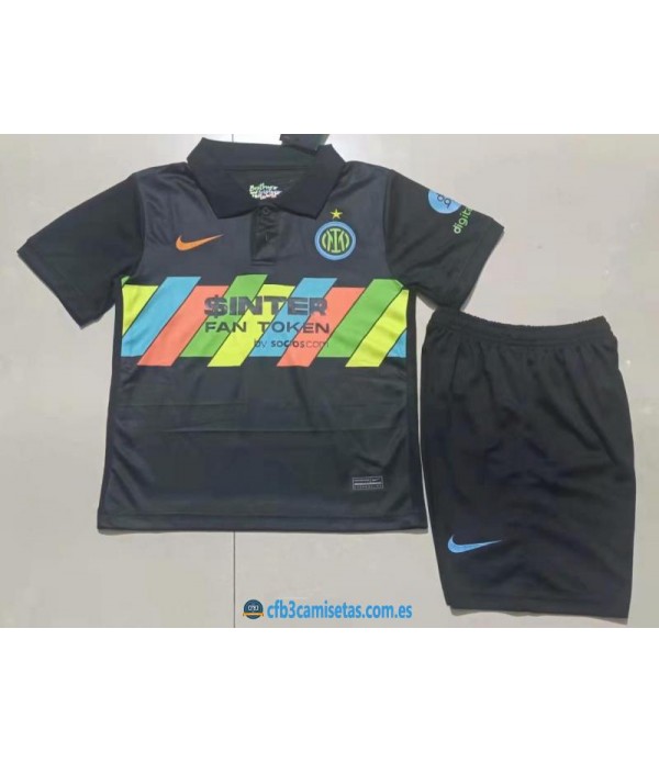 Inter milan 3a equipación 2021/22 - niÑos