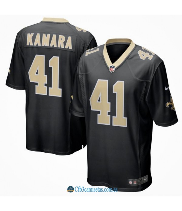 CFB3-Camisetas Alvin kamara new orleans saints - black