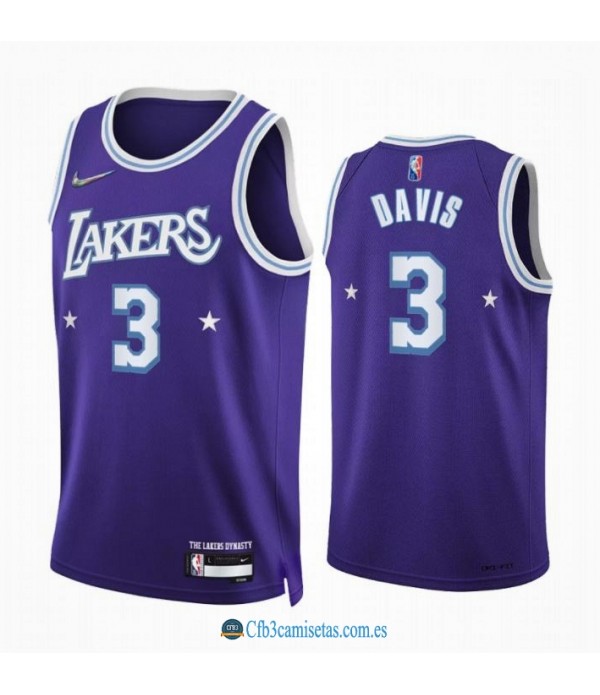 CFB3-Camisetas Anthony davis los angeles lakers 2021/22 - city edition