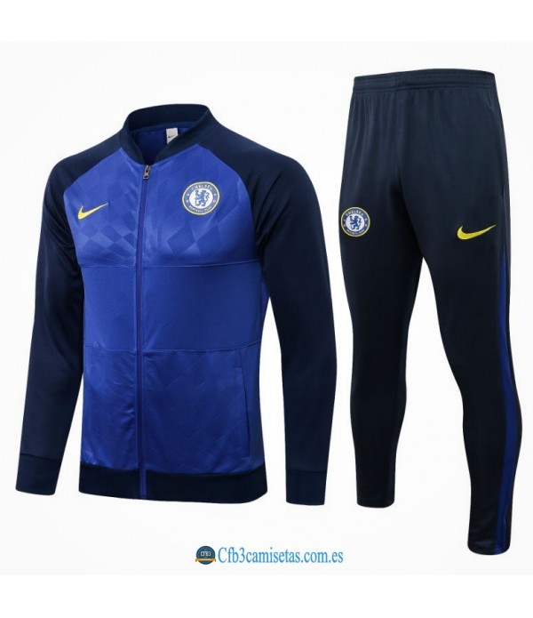 CFB3-Camisetas Chándal chelsea 2021/22 blue