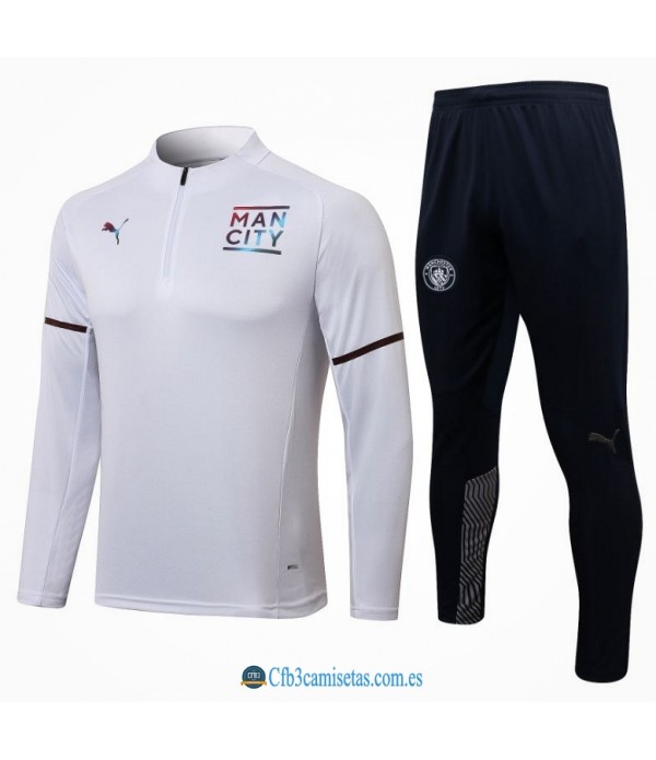 CFB3-Camisetas Chándal manchester city 2021/22 - white