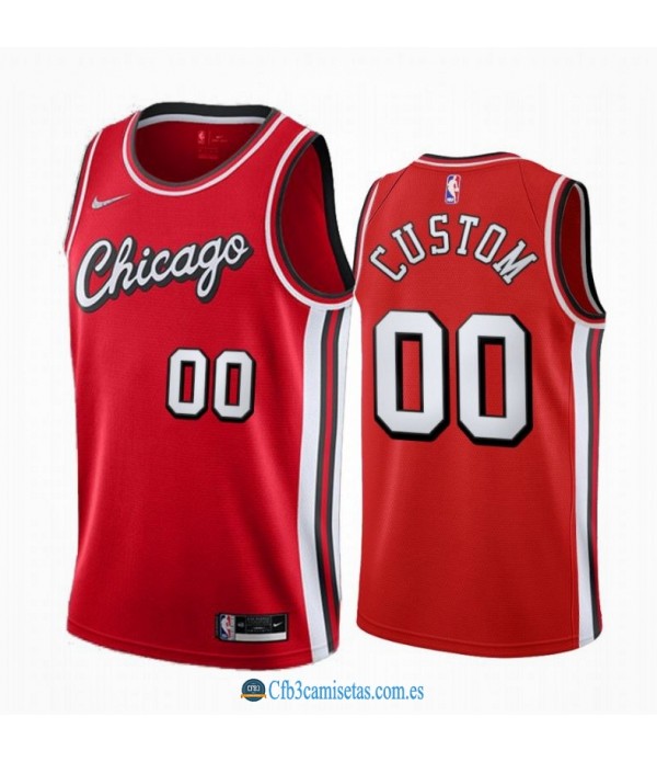 CFB3-Camisetas Custom chicago bulls 2021/22 - city edition