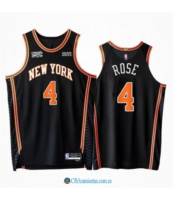 CFB3-Camisetas Derrick rose new york knicks 2021/22 - city edition