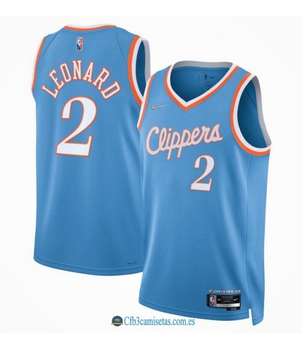 CFB3-Camisetas Kawhi leonard los angeles clippers 2021/22 - city edition