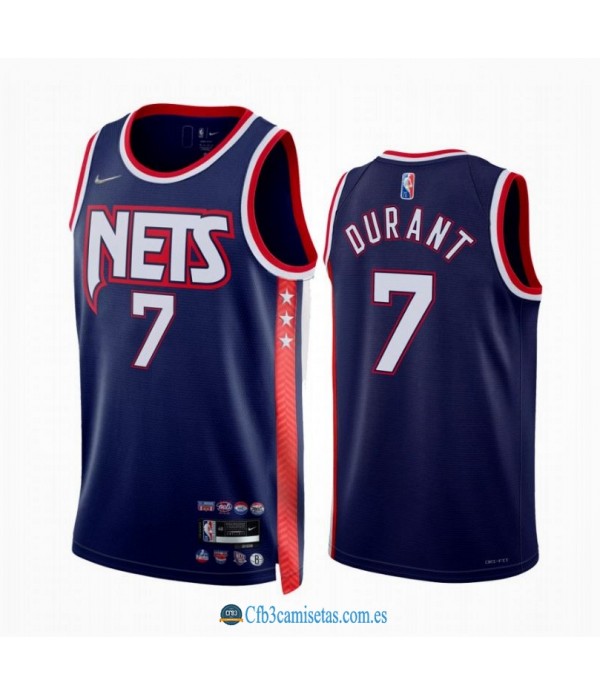 CFB3-Camisetas Kevin durant brooklyn nets 2021/22 - city edition