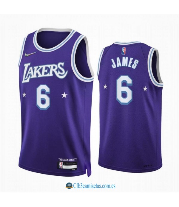 CFB3-Camisetas Lebron james los angeles lakers 2021/22 - city edition