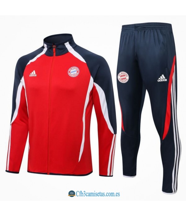 CFB3-Camisetas Chándal bayern munich 2021/22 red