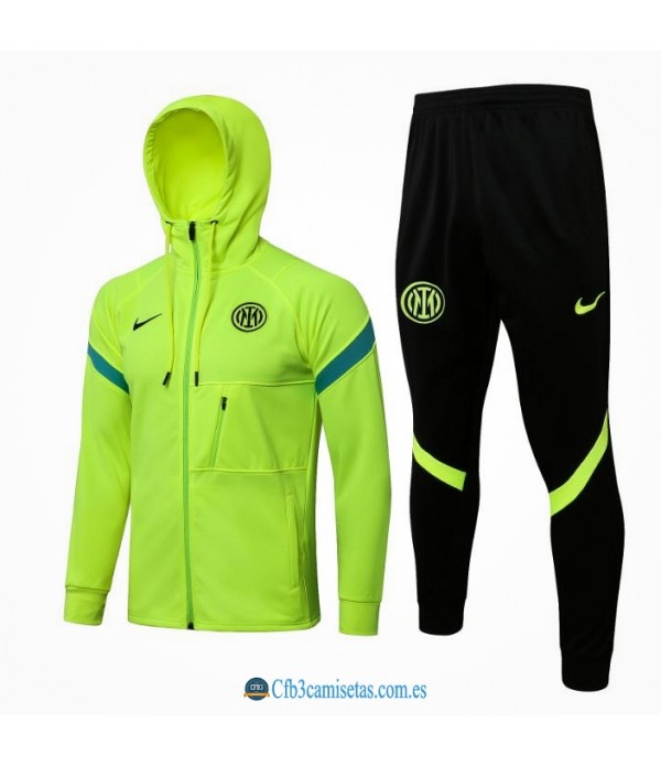 CFB3-Camisetas Chándal inter milán 2021/22 capucha verde