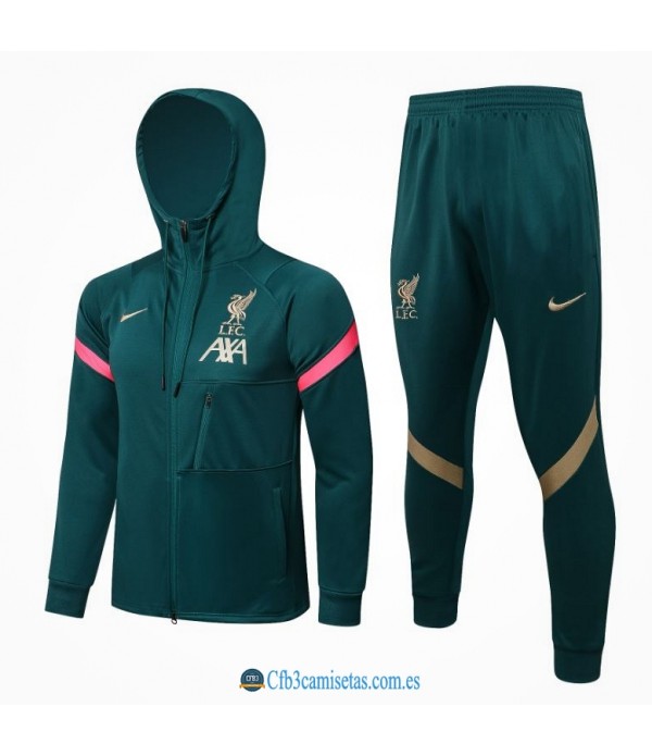 CFB3-Camisetas Chándal liverpool 2021/22 axa capucha