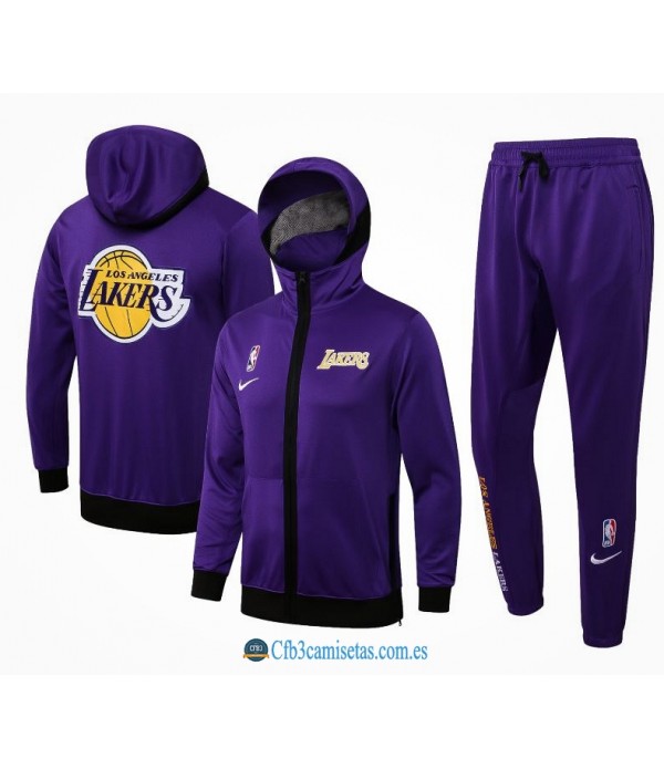 CFB3-Camisetas Chándal los angeles lakers - purple 2021/22