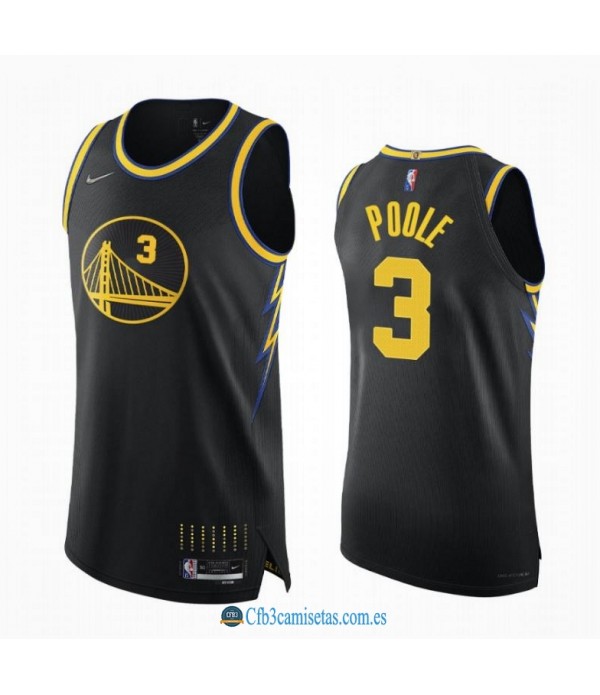 CFB3-Camisetas Jordan poole golden state warriors 2021/22 - city