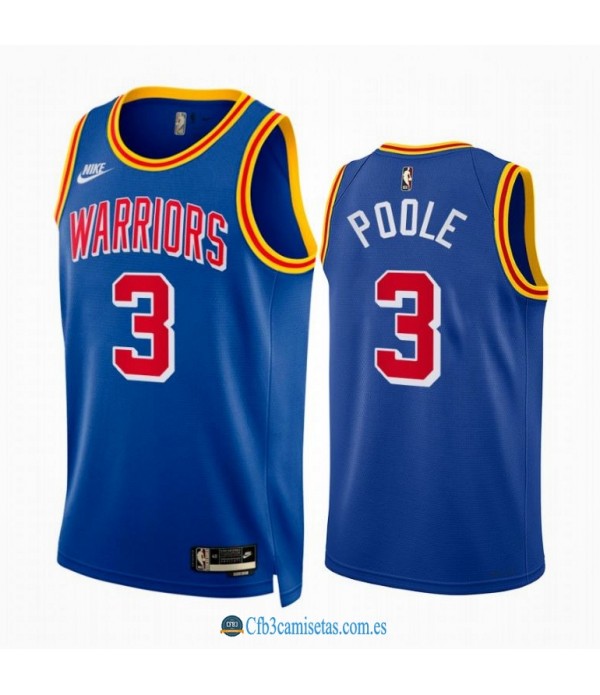 CFB3-Camisetas Jordan poole golden state warriors 2021/22 - classic