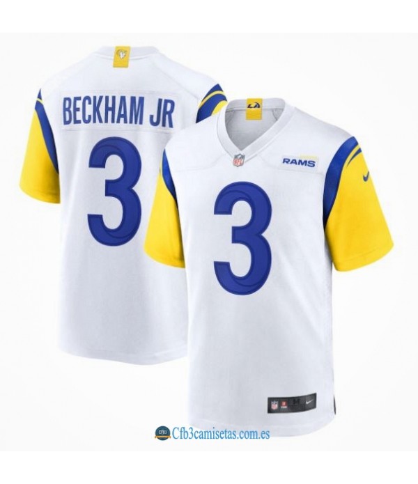 CFB3-Camisetas Odell beckham jr los angeles rams - alternate