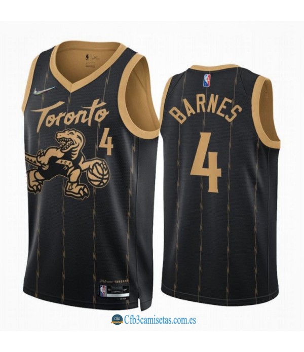 CFB3-Camisetas Scottie barnes toronto raptors 2021/22 - city edition