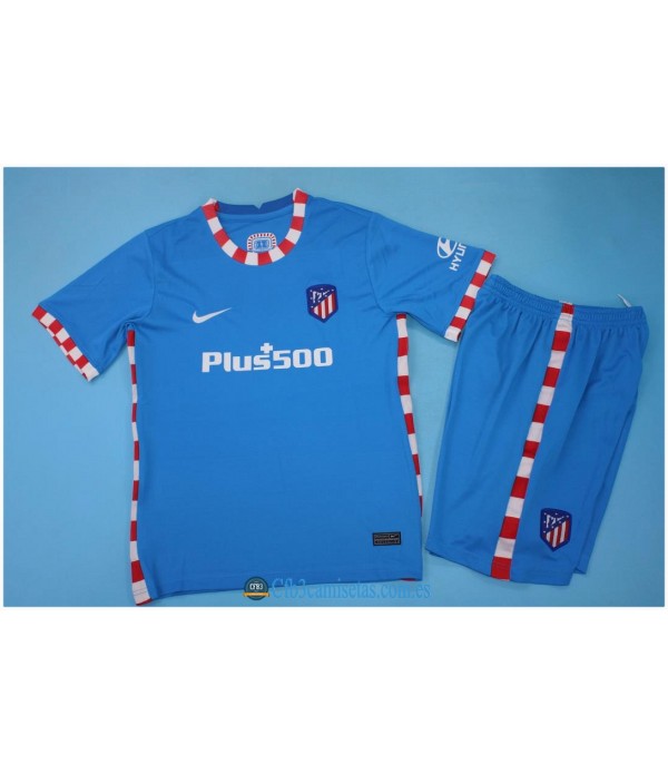 CFB3-Camisetas Atlético madrid 3a equipación 2021/22 - niÑos