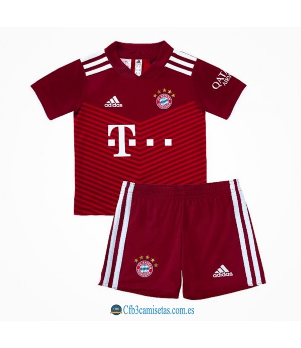 CFB3-Camisetas Bayern munich 1a equipación 2021/22 - niÑos