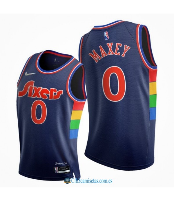 CFB3-Camisetas Tyrese maxey philadelphia 76ers 2021/22 - city edition