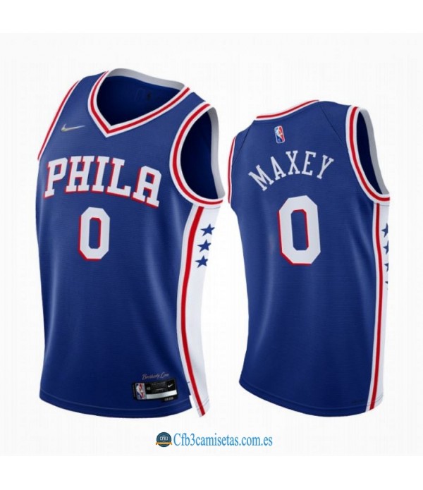 CFB3-Camisetas Tyrese maxey philadelphia 76ers 2021/22 - icon