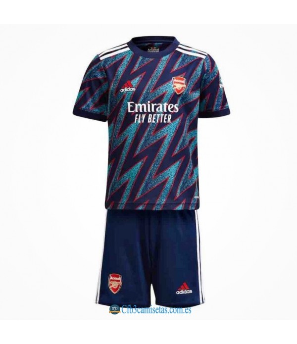 CFB3-Camisetas Arsenal 3a equipación 2021/22 - niÑos
