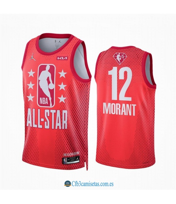 CFB3-Camisetas Ja morant - 2022 all-star maroon