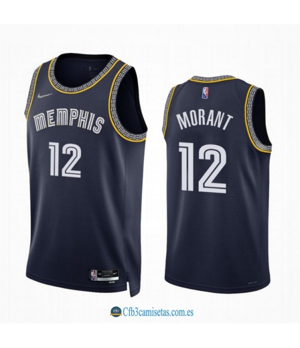 CFB3-Camisetas Ja morant memphis grizzlies 2021/22 - city edition