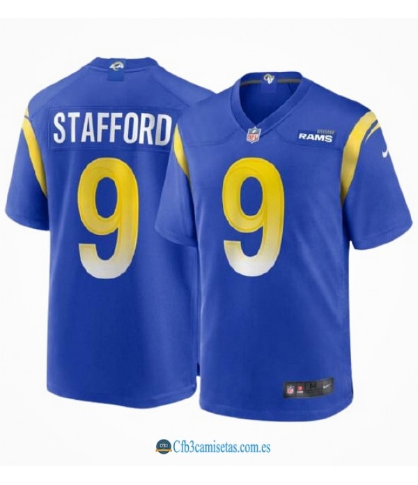 CFB3-Camisetas Matthew stafford los angeles rams - royal