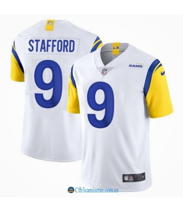 CFB3-Camisetas Matthew stafford los angeles rams - white