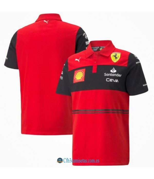 CFB3-Camisetas Polo scuderia ferrari 2022