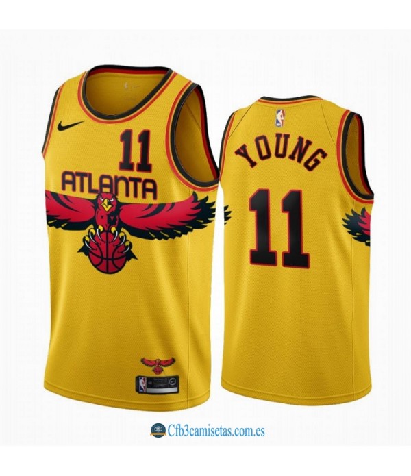 CFB3-Camisetas Trae young atlanta hawks 2021/22 - city edition