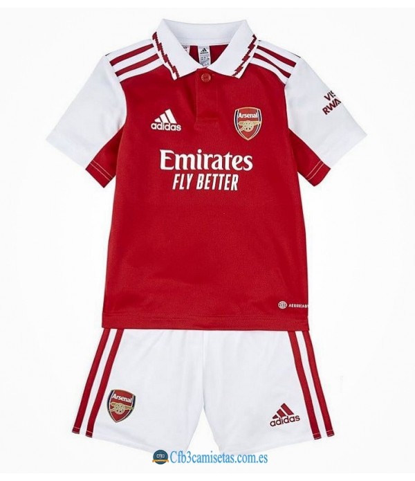 CFB3-Camisetas Arsenal 1a equipación 2022/23 - niÑos