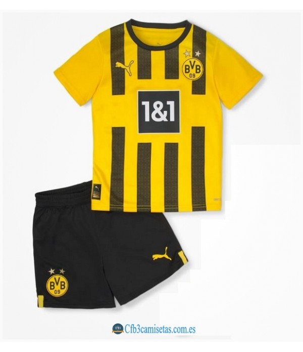 CFB3-Camisetas Borussia dortmund 1a equipación 2022/23 - niÑos